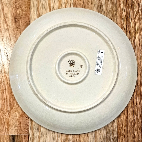 Polish Pottery Dinner Plate, Copernicus Pattern, NWT - Picture 4 of 6